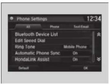 Honda Clarity Fuel Cell (2017) - Phone Setup - 1