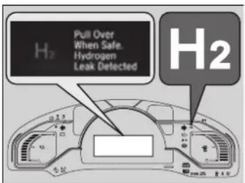 Honda Clarity Fuel Cell (2017) - When Hydrogen Gas Leak or Other Malfunction is Detected - 1