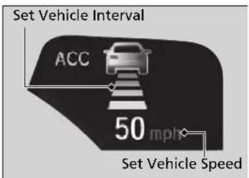 Honda Clarity Fuel Cell (2017) - To Set the Vehicle Speed - 2
