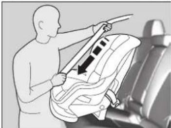 Honda Clarity Fuel Cell (2017) - Installing a Child Seat with a Lap/Shoulder Seat Belt - 2