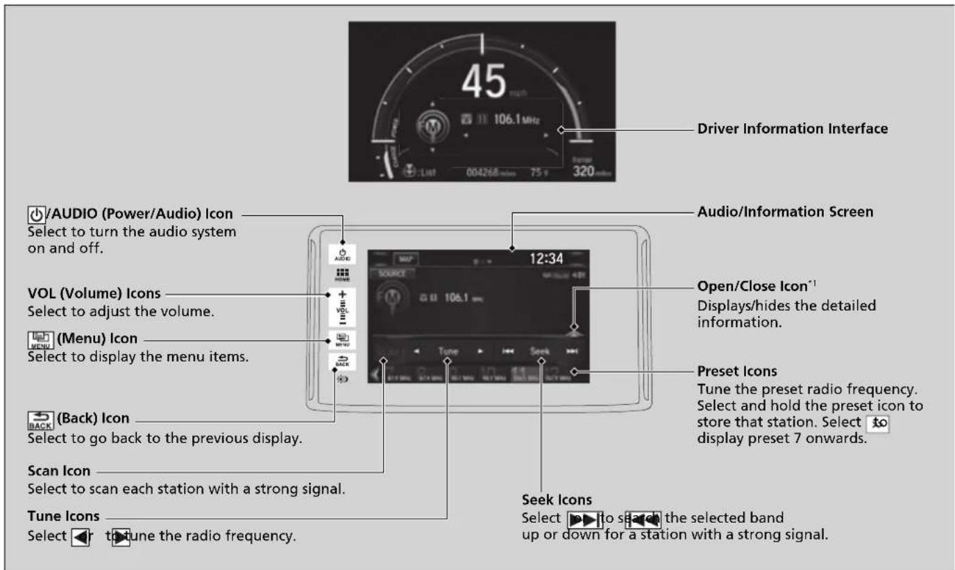 Honda Clarity Fuel Cell (2017) - Playing AM/FM Radio - 1