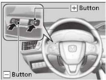 Honda Clarity Fuel Cell (2017) - Adjusting the Instrument Panel Brightness - 1