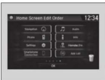 Honda Clarity Fuel Cell (2017) - Changing the Home Screen Icon Layout - 1