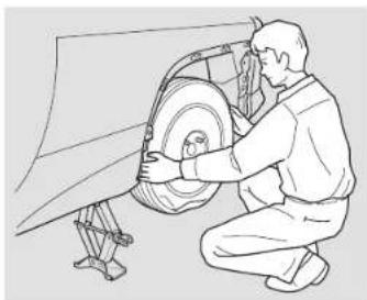 Honda Insight (2003) - Changing a Flat Tire - 3