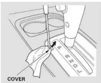 Honda Insight (2003) - Shift Lock Release - 1