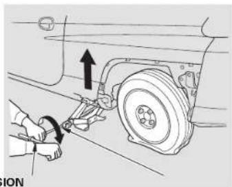 Honda Insight (2003) - Changing a Flat Tire - 2