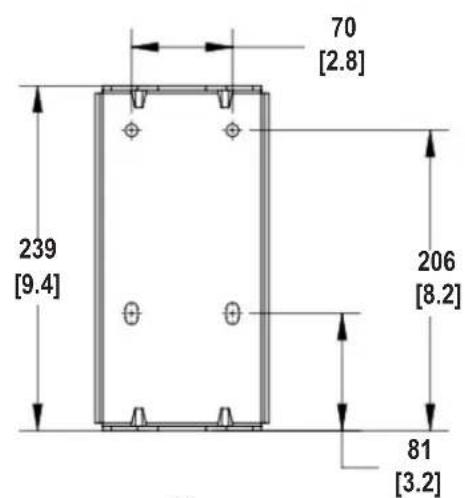 JBL CBT1000E - BRACKET PARTS DIMENSIONAL DIAGRAMS - 10