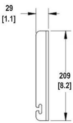 JBL CBT1000E - BRACKET PARTS DIMENSIONAL DIAGRAMS - 3
