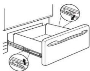 Adora JGB760DEFWW - To remove the drawer: - 1