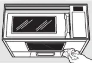 Adora DVM1850SMSS - Care and cleaning of the microwave oven. - 1