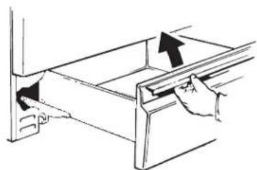 Adora JGB760EEFES - To replace storage drawer: - 1