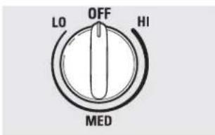 LO OFF HI MED
