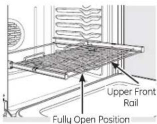 Upper Front Rail Fully Open Position