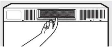 Adora DVM7195EFES - To Remove the Charcoal Filter - 1