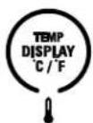GE ZISW420DM - Changing display temperatures from °C to °F - 1