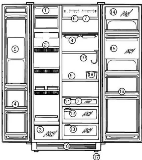 GE Profile TFJ28PFDAA - Freezer Compartment - 1