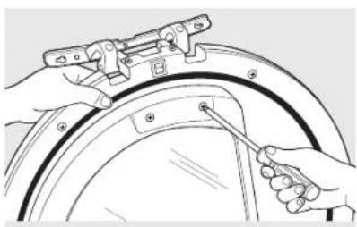GE DCVH680GJMR - Reinstale el conjunto de bisagras - 2
