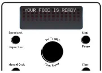 GE SCA2000FBB - "YOUR FOOD IS READY" - 1