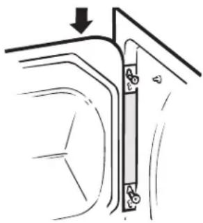 GE GTDL200GMWW - Reversing the Door - 2