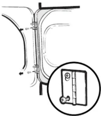 GE GTDL200GMWW - Acerca de cambiar el sentido de apertura de la puerta. GEAppliances.com - 1