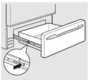 GE JGB500DEPWW - To replace the drawer: - 1