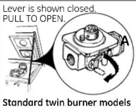 GE JGBP25BECWH - CONVERTING TO LP GAS (or converting back to natural gas from LP) - 3