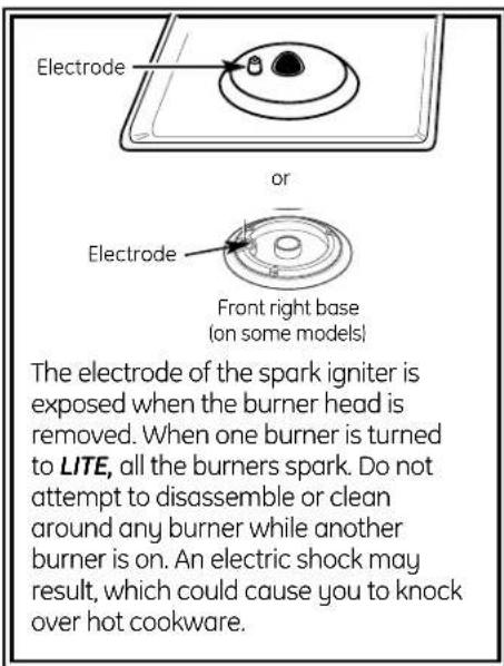GE JGBP88WEKWW - Sealed Burner Assemblies (on some models) - 2