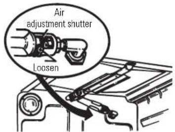 GE JGB400DEPWW - ADJUST BROIL AND OVEN BURNER AIR ADJUSTMENT SHUTTERS IF NECESSARY - 1