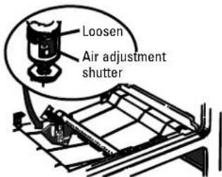 GE JGBP32CEJCC - ADJUST BROIL AND OVEN BURNER AIR ADJUSTMENT SHUTTERS IF NECESSARY - 2