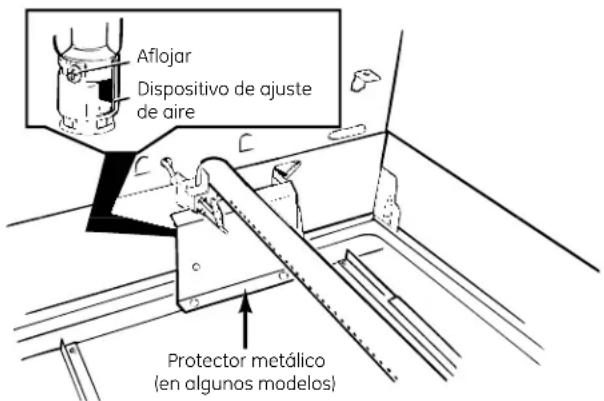 GE JGBS80DEMWW - ⑧ AJUSTE EL DISPOSITIVO DE AJUSTE DE AIRE DEL QUEMADOR DEL HORNO/ASADOR SI ES NECESARIO (CONT.) - 1