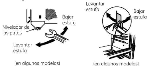 GE JGBS80DEMWW - NIVELACIÓN DE LA ESTUFA - 1