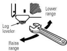 GE JGBP86WELWW - LEVELING THE RANGE - 1
