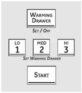 GE JGBP89DEMWW - Using the electric warming drawer. (on some models) - 1