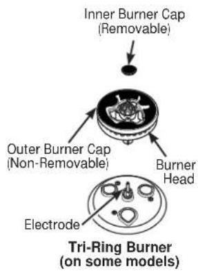 GE Profile PGB911DEJWW - CAUTION - 3