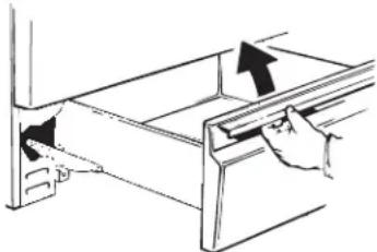 GE JGB635DEKCC - Replacing the Storage Drawer: - 1