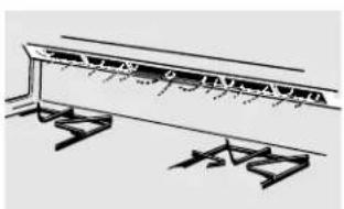 GE JGBP29EEJBB - To raise the cooktop: - 1
