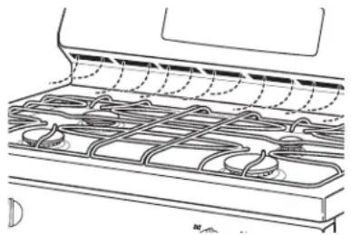 GE JGB695DEFWW - Ventilaciones de Aire del Horno - 1