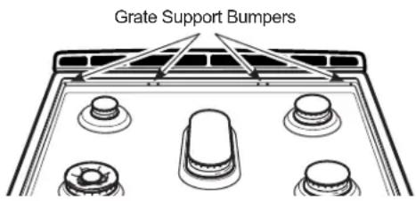 GE JGB700BEJTS - Grate Support Bumpers (on some models) - 1