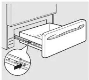 GE JGBP85DEMBB - To replace the drawer: - 1