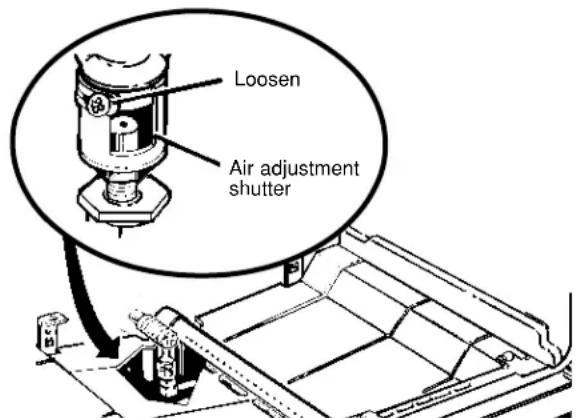 GE JGBP40BECAD - ADJUST BROIL AND OVEN BURNER AIR ADJUSTMENT SHUTTERS IF NECESSARY - 2