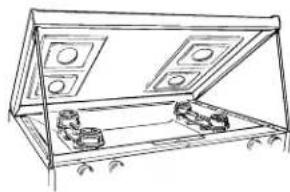 GE JGBP40BECAD - To raise the cooktop: - 1