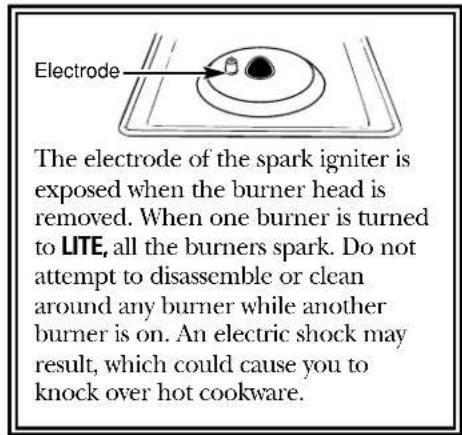 GE Profile JGBP79MEFBC - Sealed Burner Assemblies (on some models) - 1