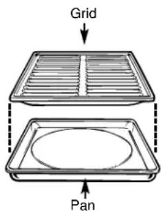 GE JGBS15PEAAD - Broiler Pan and Grid - 1