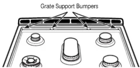 GE Profile PGB940DEFBB - Grate Support Bumpers - 1