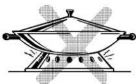 GE JGBC17PEAAD - Do not use a wok on any other support ring. - 1