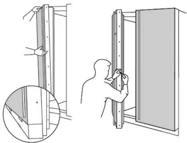 GE ZIS36NC - For models with full width dispenser trim and 2 piece freezer panels: - 6