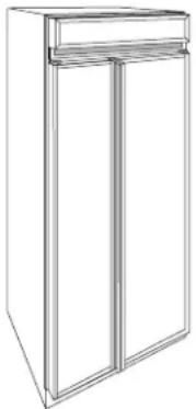 GE ZIS36NC - 3/4" thick custom panels—Without trim kits - 1