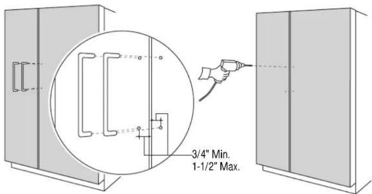 GE ZIS36NC - OPTION 1 For non-dispenser model or dispenser model using custom collar trim - 3