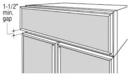 GE ZIS36NC - To raise or lower case trim to other installation heights: - 3