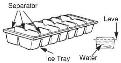GE TFJ22JADAA - ICE TRAY SHOULD BE FILLED UP TO THE ICE CUBE SEPARATOR - 1